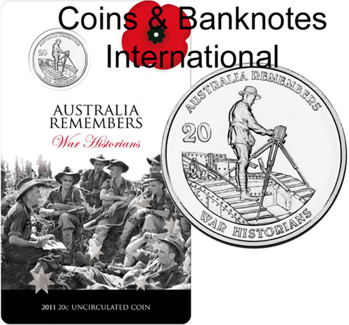 2011 Australia 20 Cents (War Historians) K000226
